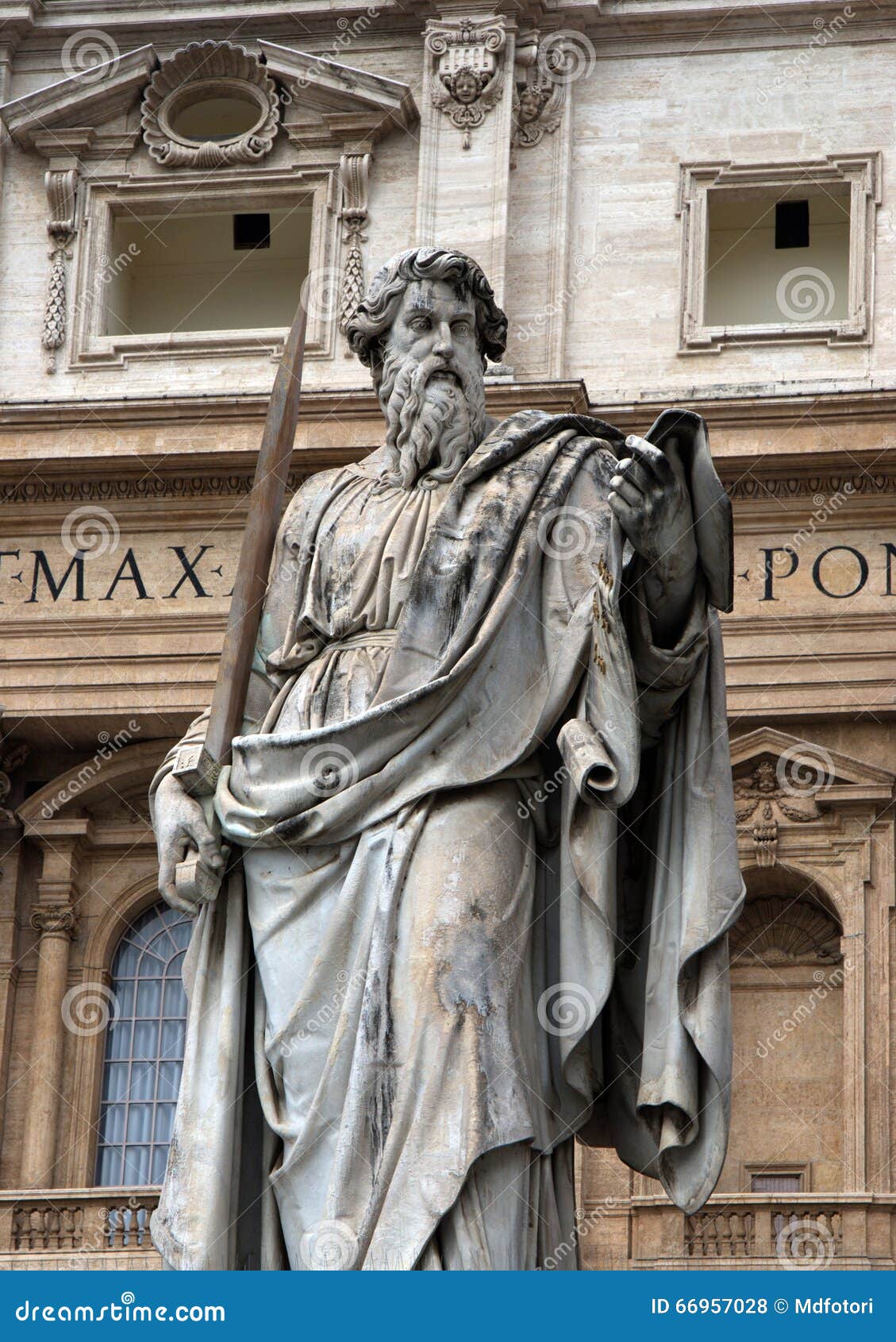 St Peter Statue in Front of St Peter S Basilica in Vatican Editorial Stock Photo Image of