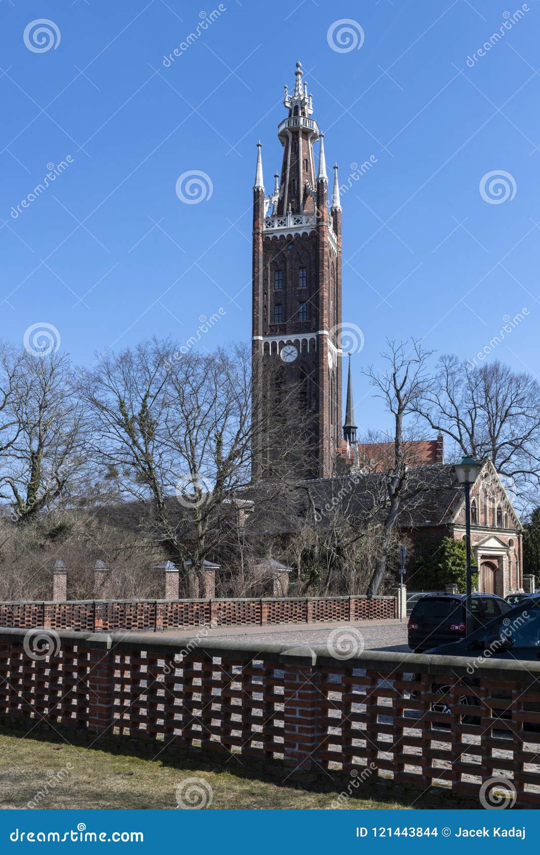 St Peters Church And Bible Tower In Worlitz Park West Germany