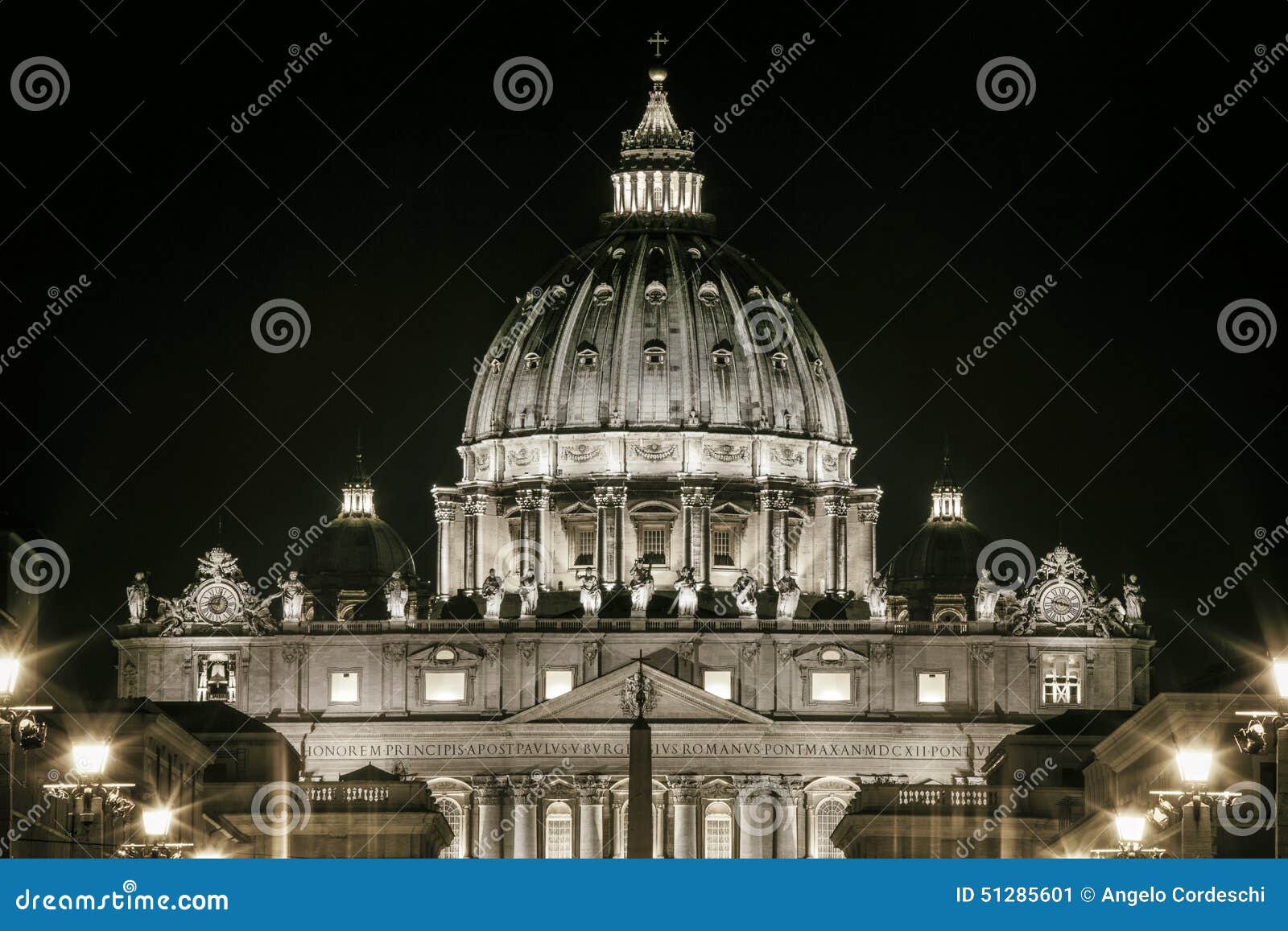 st. peters dome basilica in rome, italy. papal seat. vatican city.