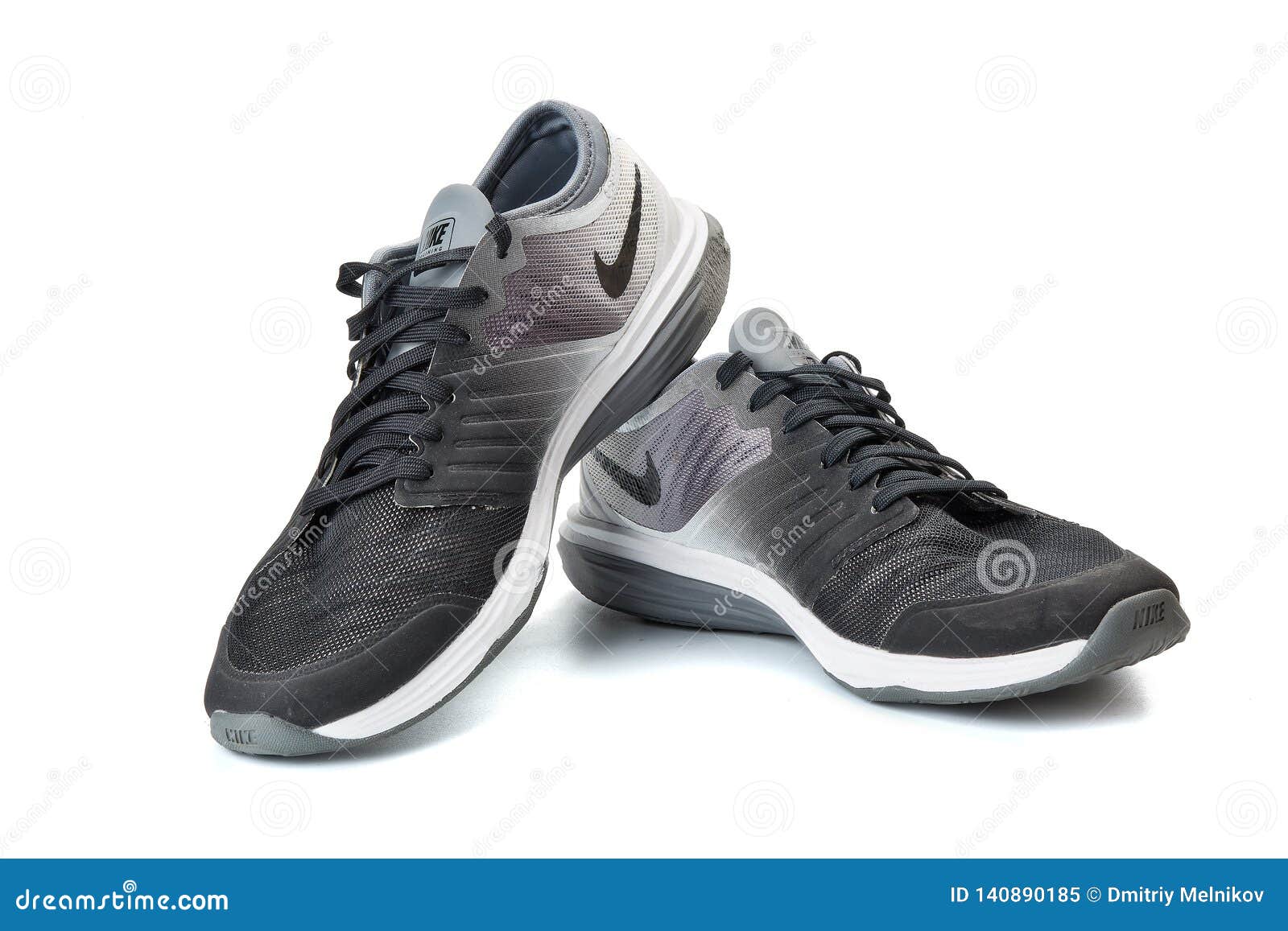 Modern Sneakers On A White Background Editorial Image - Image of ...