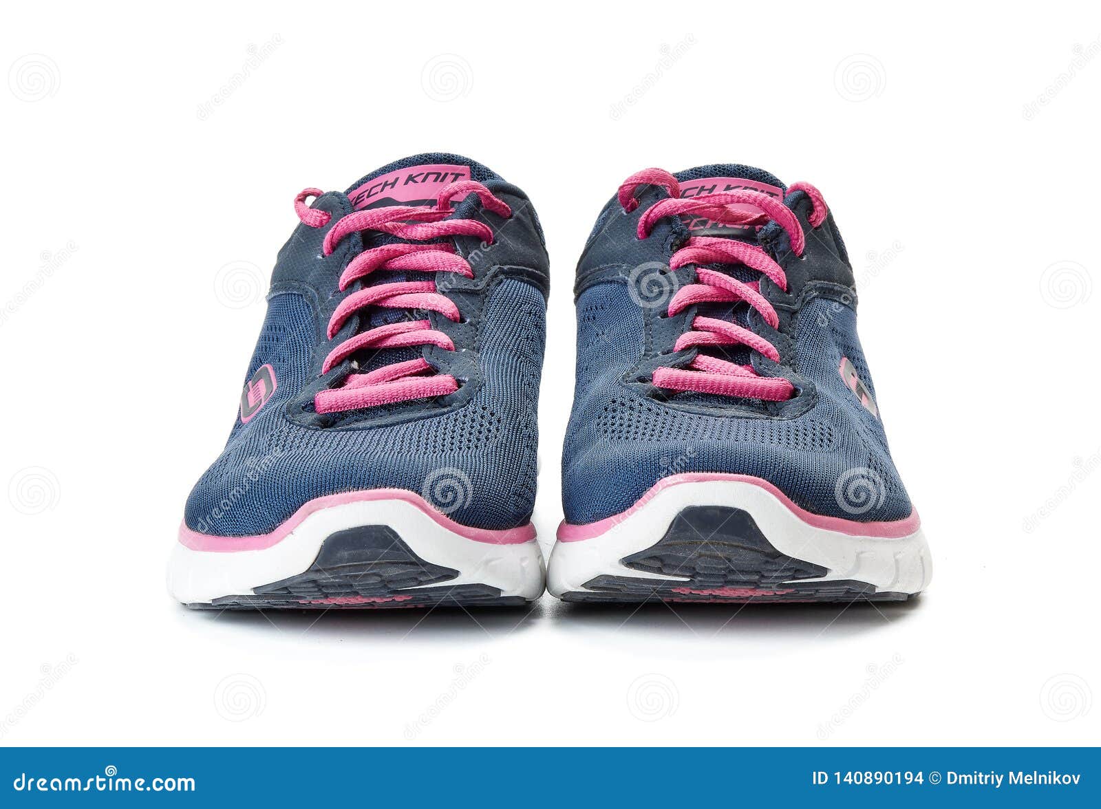 Modern Sneakers On A White Background Editorial Stock Image - Image of ...