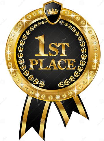 1st Place label stock illustration Illustration of placard 93028804
