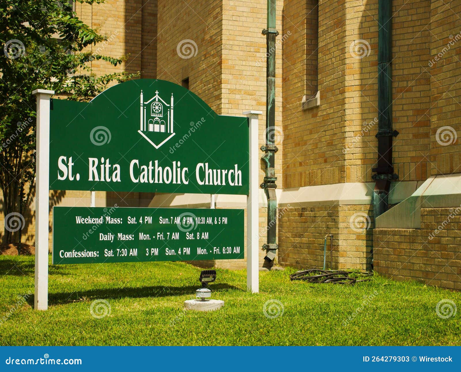 St. Rita Catholic Church on a Sunny Day Editorial Stock Photo Image