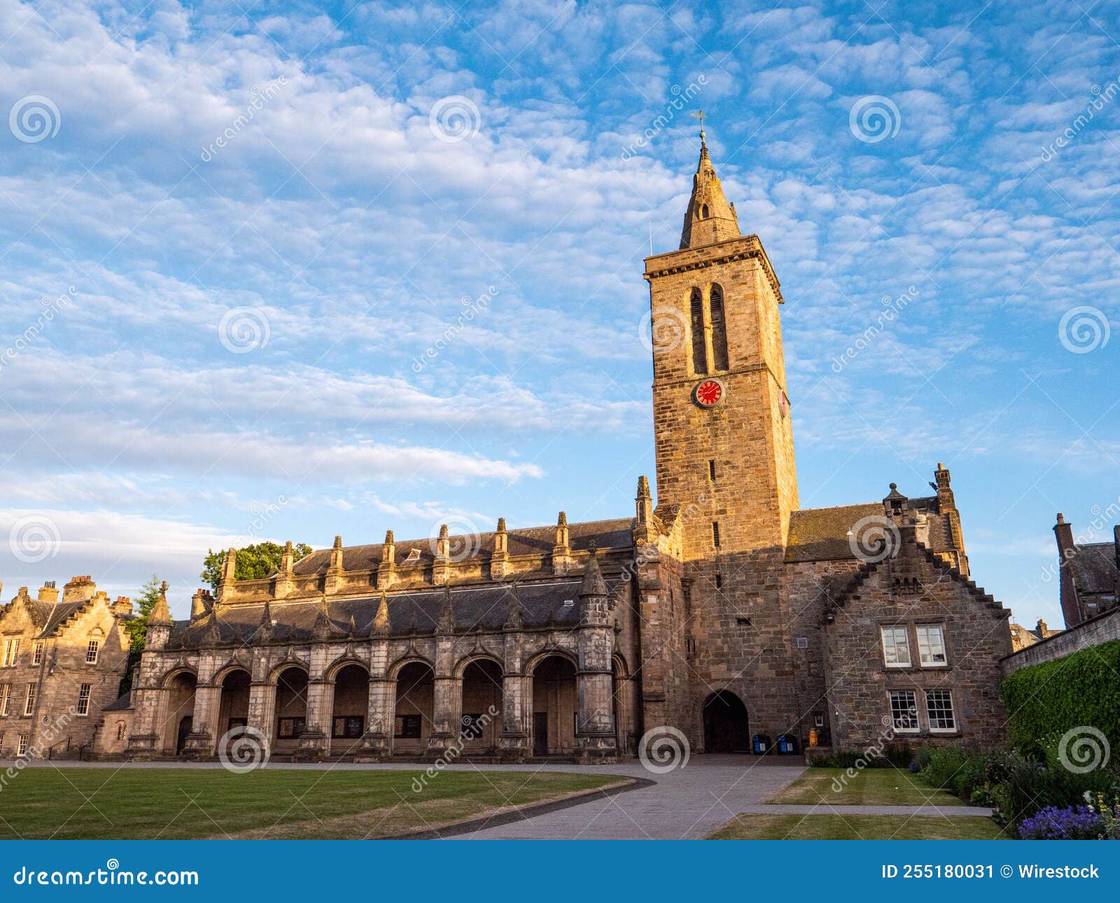 St Salvator S Chapel Under Sunlight with Blue Sky Above Stock Image