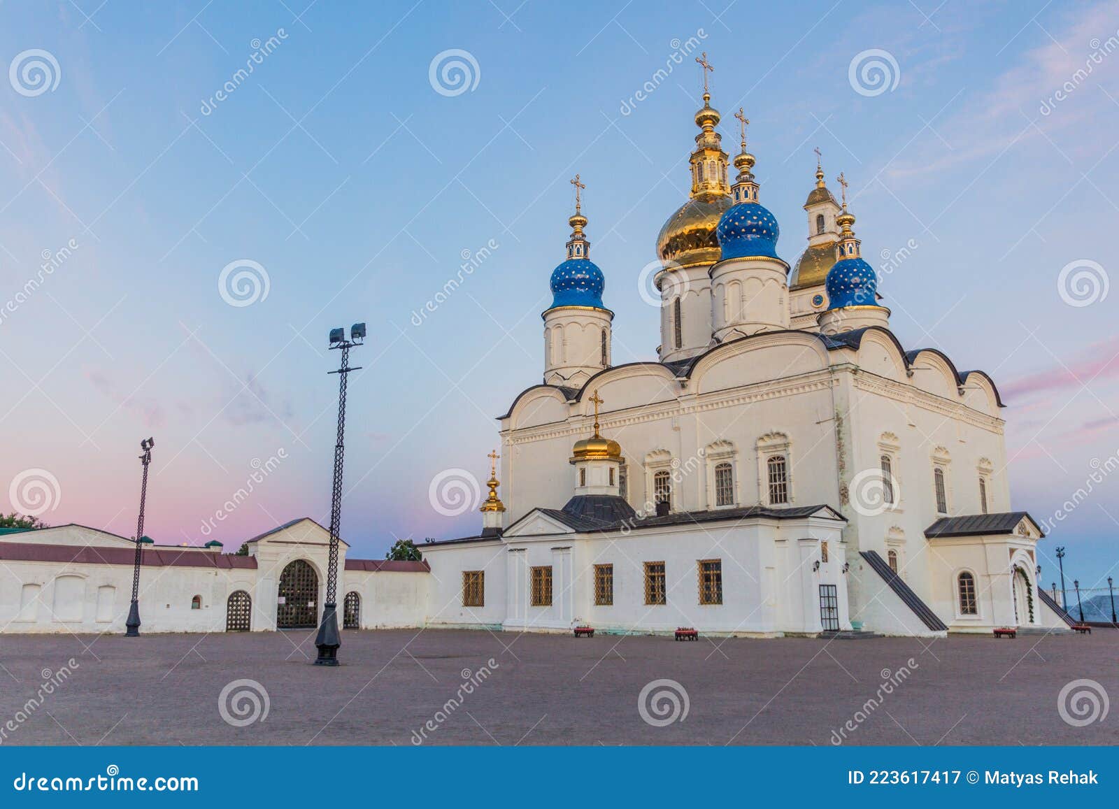 st. sophia-assumption cathedral sofiysko-uspenskiy kafedralnyy sobor in the kremlin in tobolsk, russ