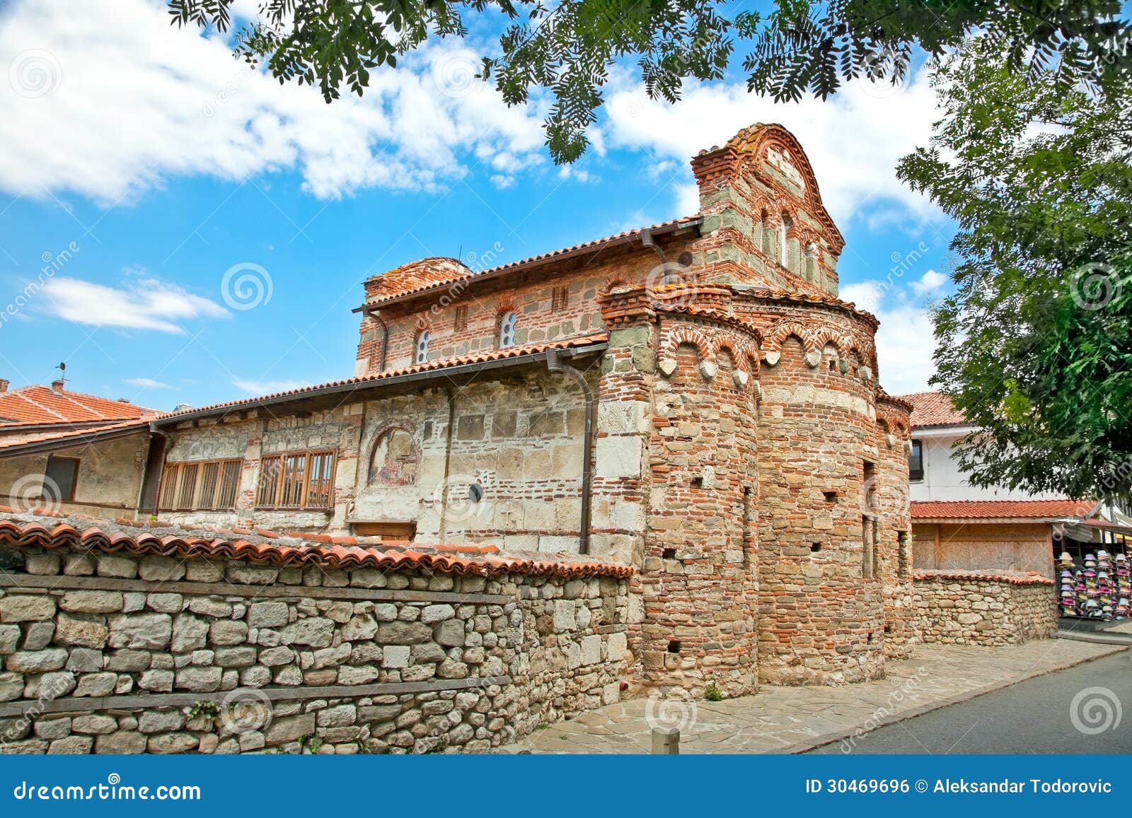 the st. stephen church in nessebar , bulgaria.