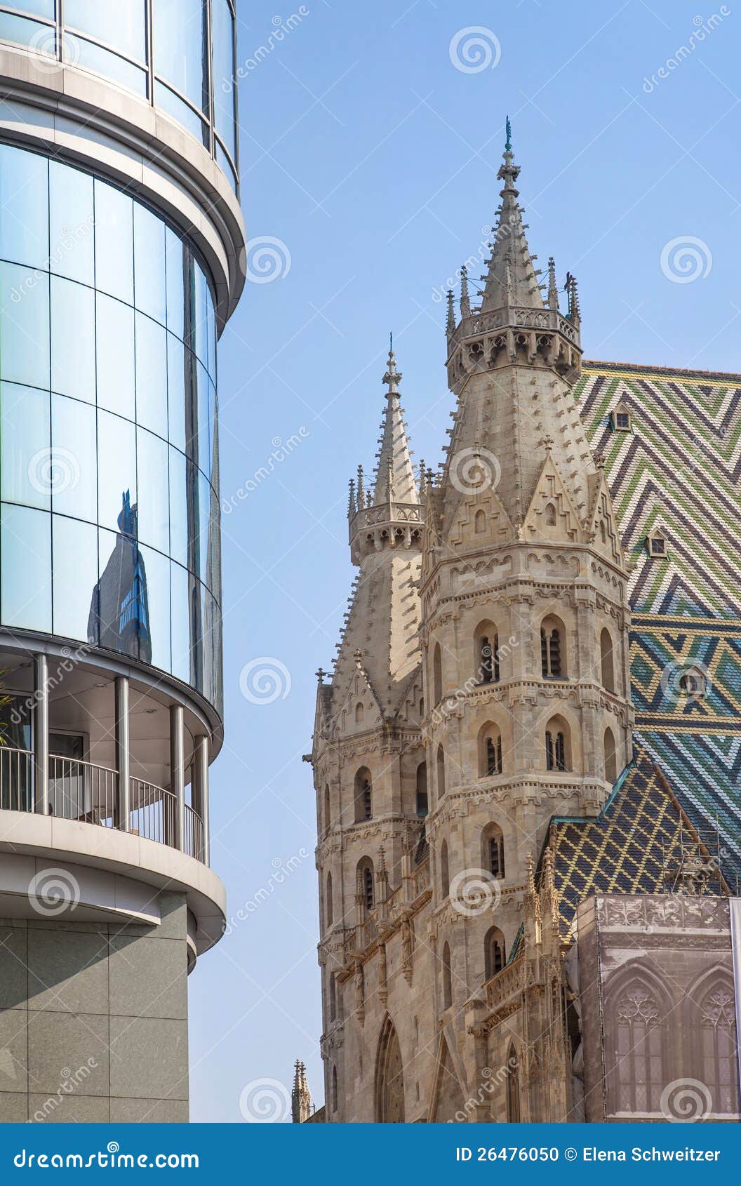 st stephens cathedral and haas haus vienna