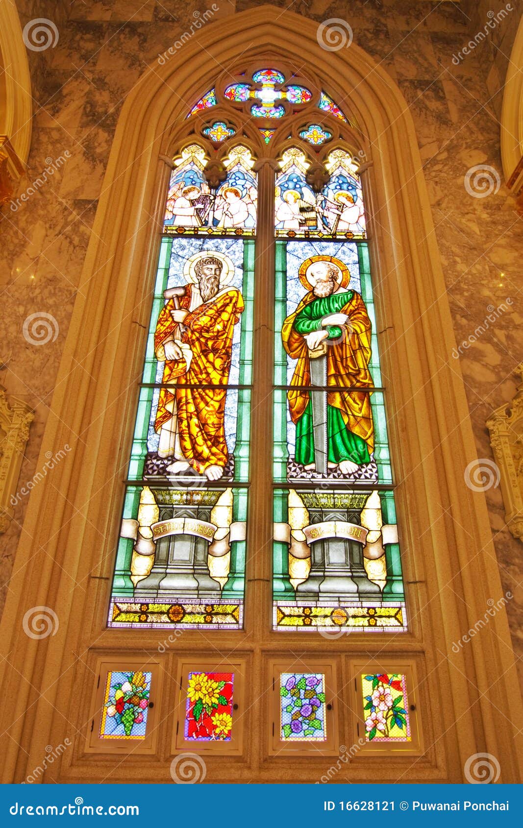 st. thaddaeus and st. simon stained glass