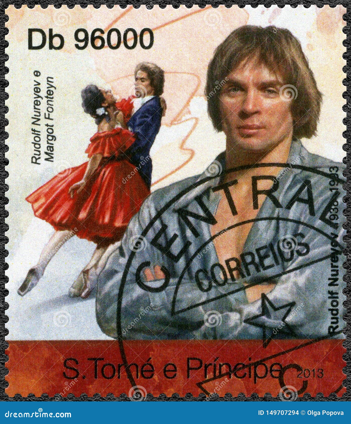 St Thomas And Prince Islands 2013 Shows Rudolf Khametovich Nureyev 1938 1993 And Dame Margot Fonteyn 1919 1991 Editorial Stock Image Image Of Collection Mark 149707294
