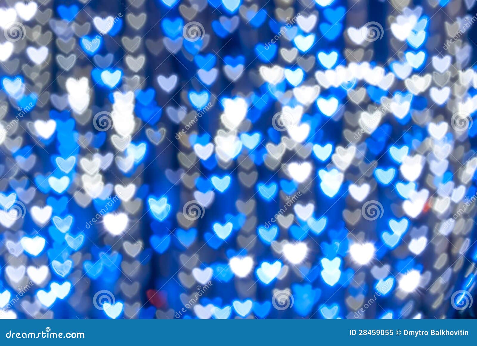 St. Valentine S Day Blue Heart Background Stock Illustration