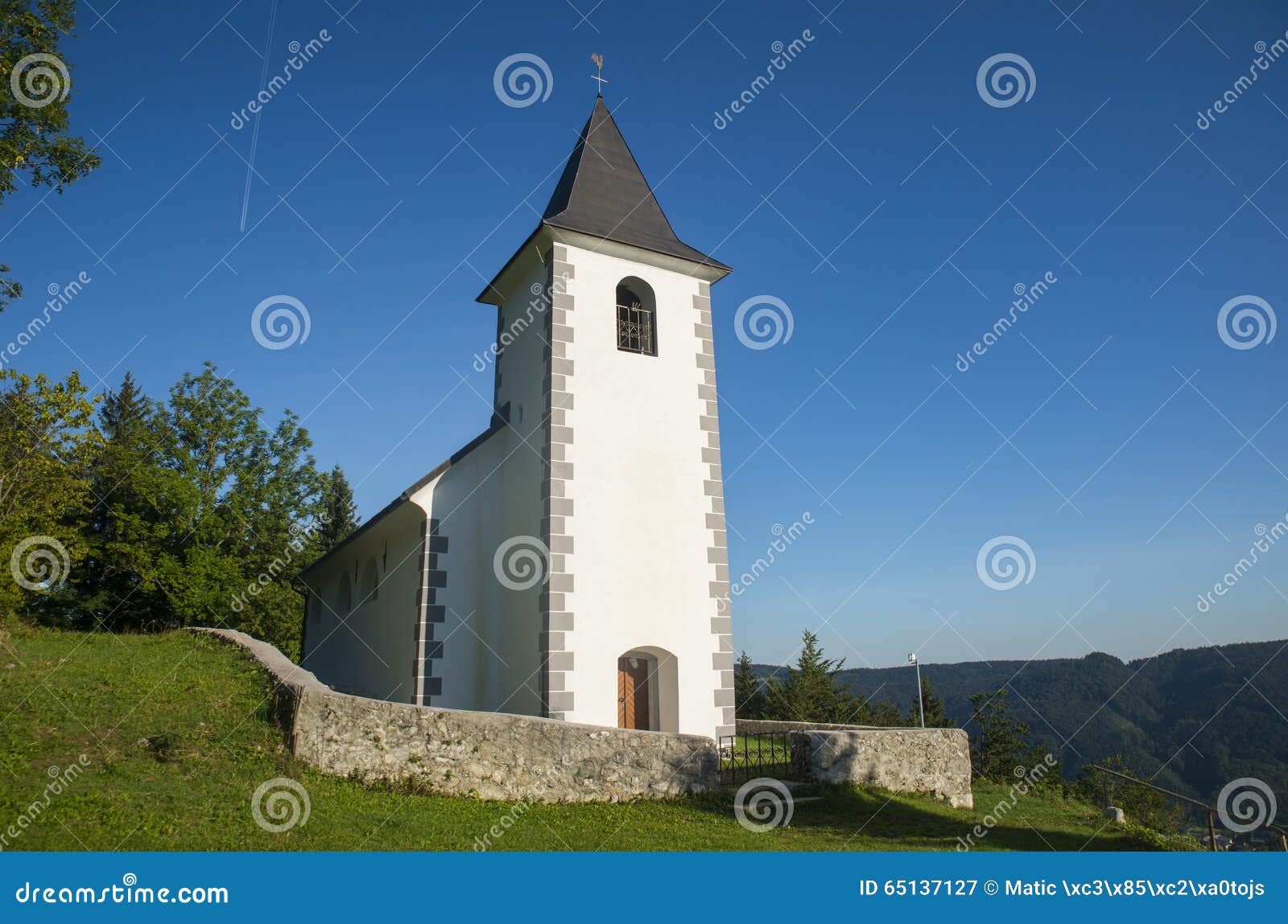 st. vid church, tuhinj valley, slovenia