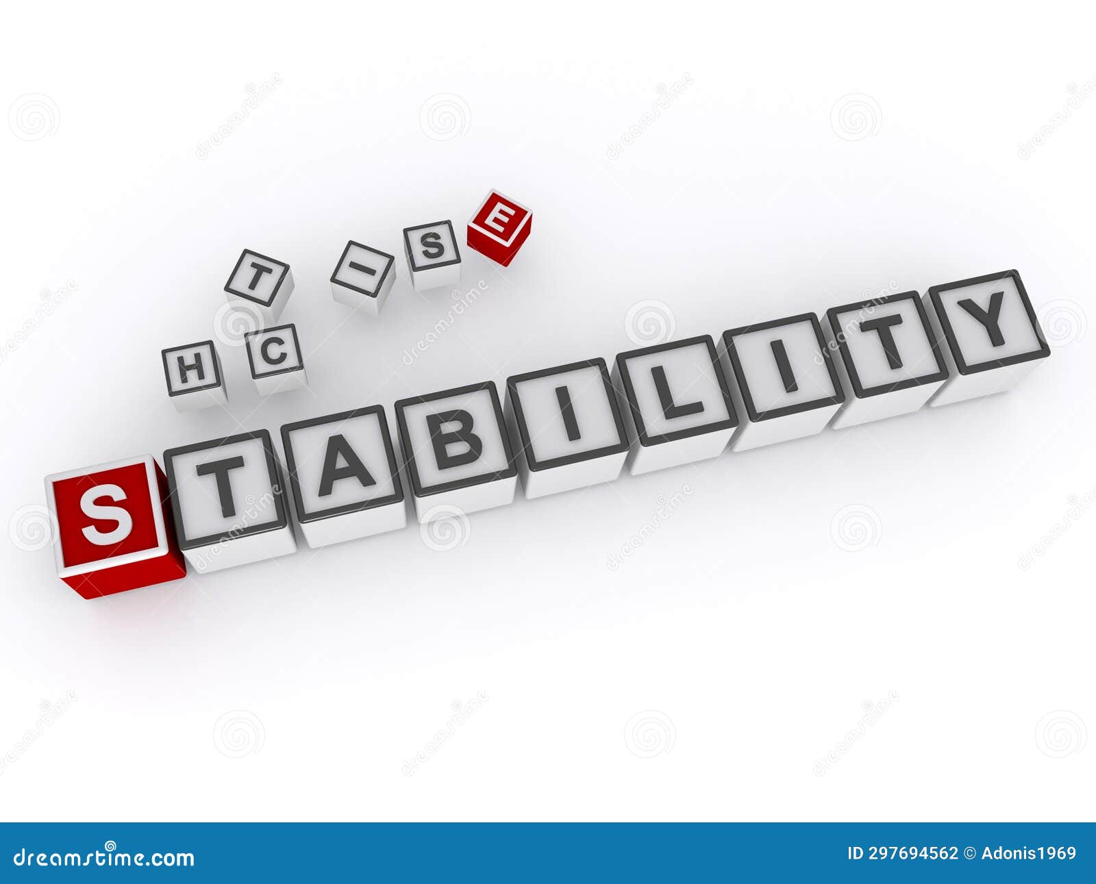 Stability Word Columns Strong Support RoyaltyFree Stock Photography