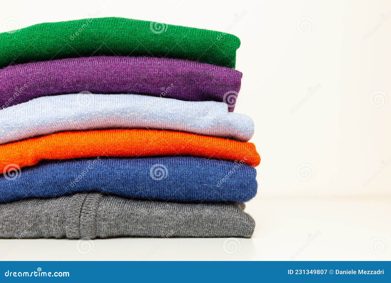 Stack of Overlapping Sweaters Stock Image - Image of color, fabric ...