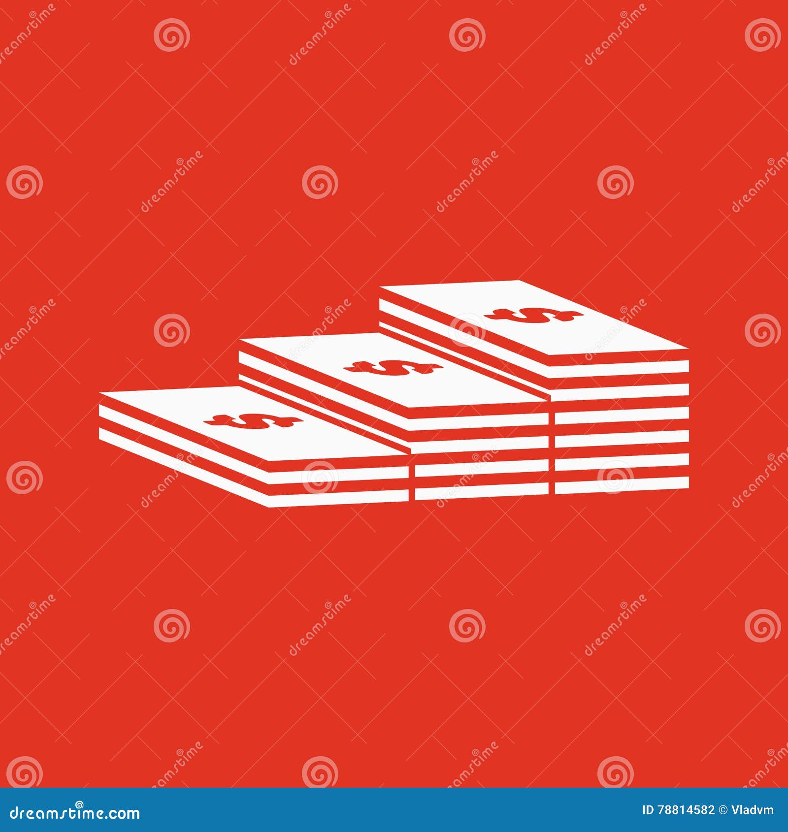 the stack of banknotes icon. greenback, bank note, money . flat