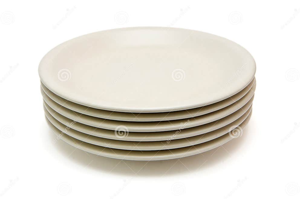 Stack of Beige Dinner Plates Stock Photo Image of plates, kitchen 9496414