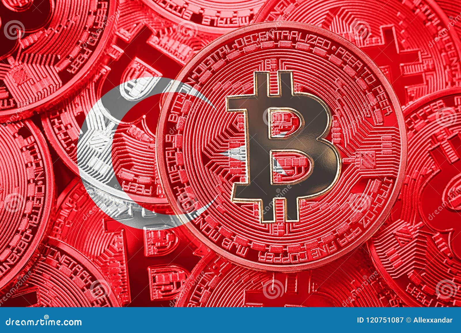 Stack of Bitcoin Turkey Flag. Bitcoin Cryptocurrencies Concept Stock Image  - Image of golden, exchange: 120751087