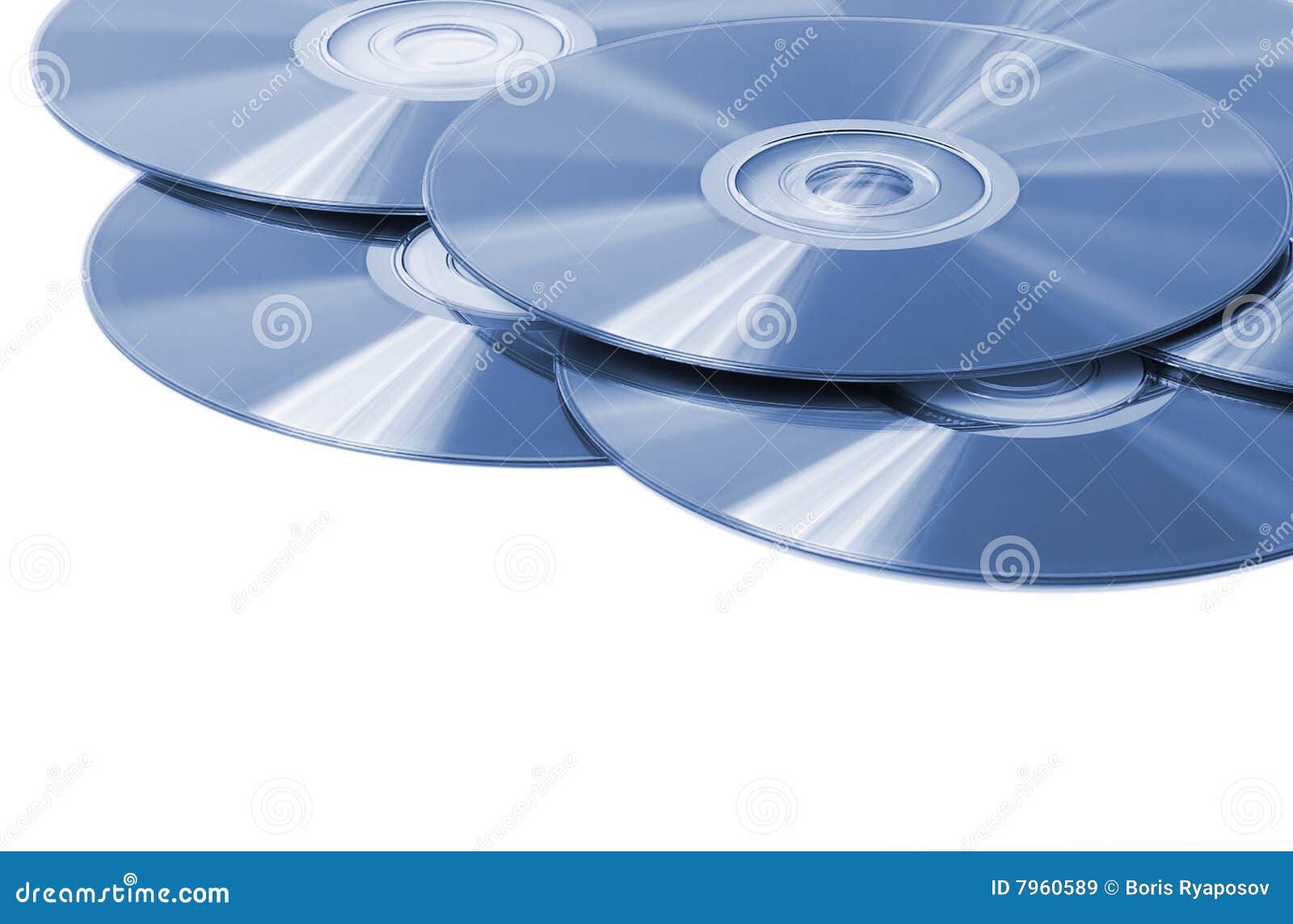 Stack of Blank Dvd Isolated Stock Image Image of disk, colored 7960589