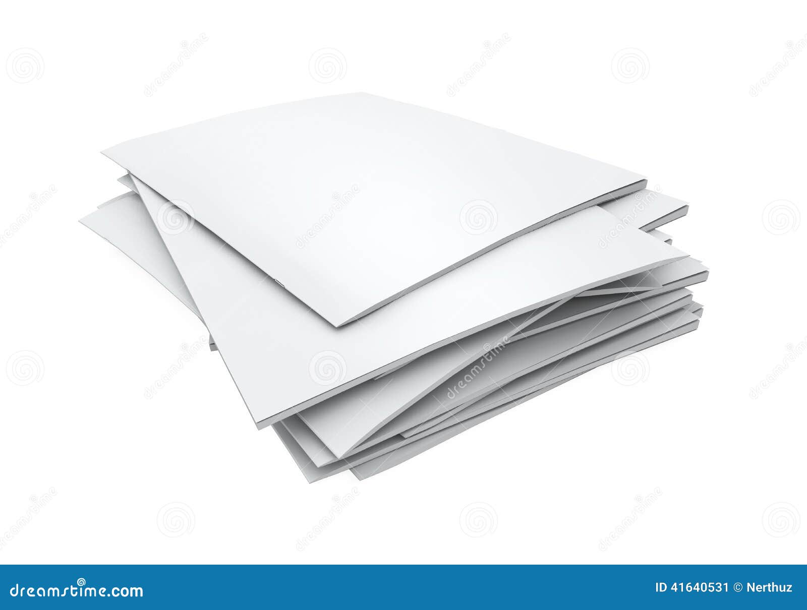 Stack of Blank Magazines stock illustration. Illustration of background