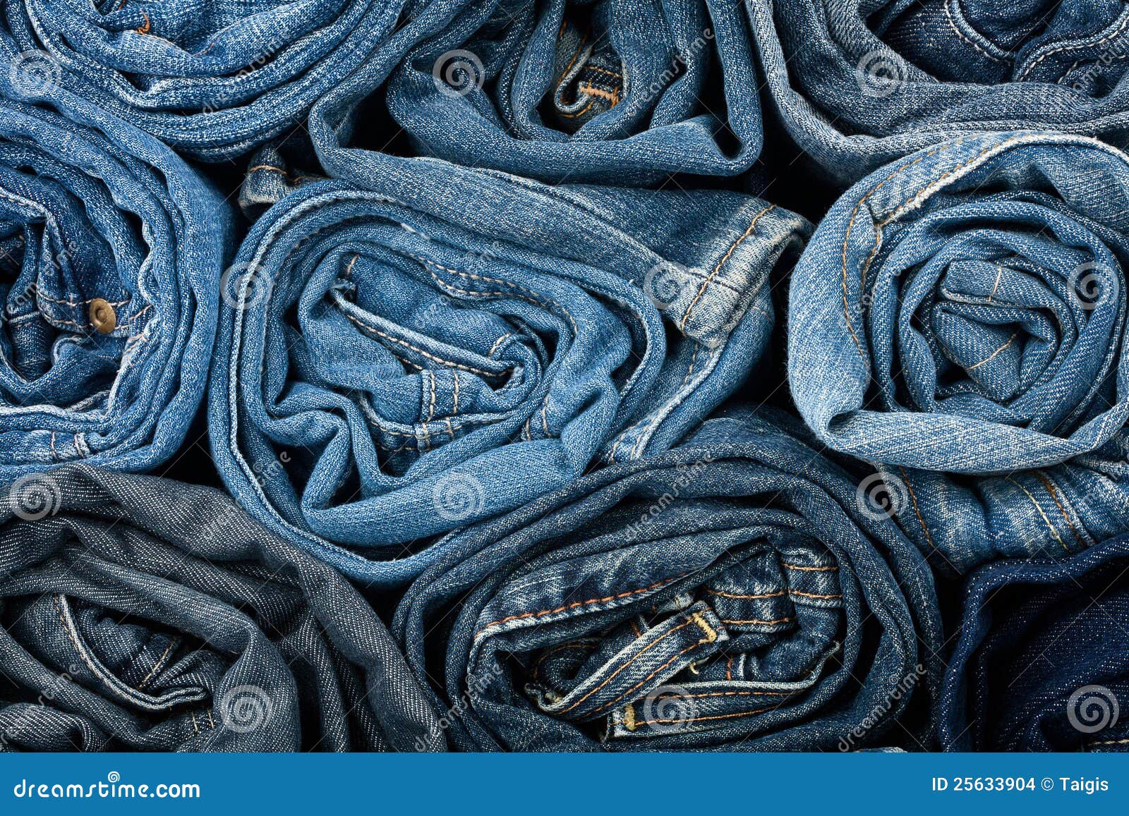 Stack of blue jeans stock photo. Image of navy, fashion - 25633904
