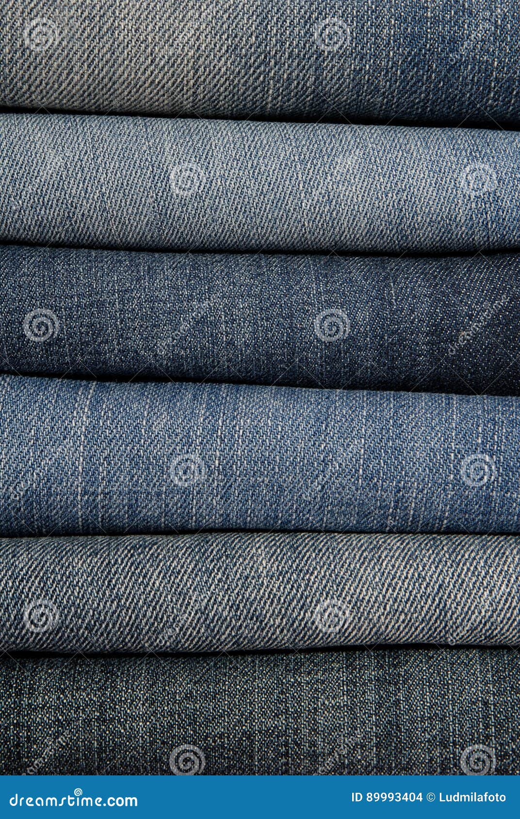 Stack of blue jeans stock photo. Image of flock, backdrops - 89993404