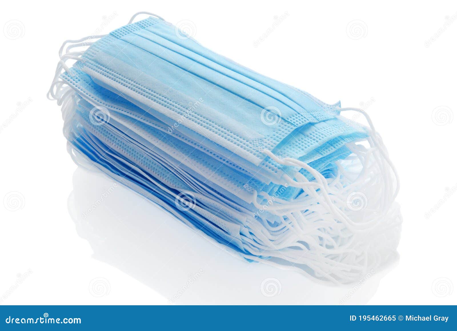 Stack Blue Medical Face Masks Stock Image Image of hygiene, breathing
