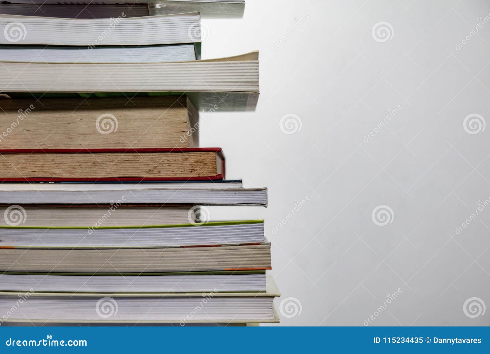 stack of boks in a white background