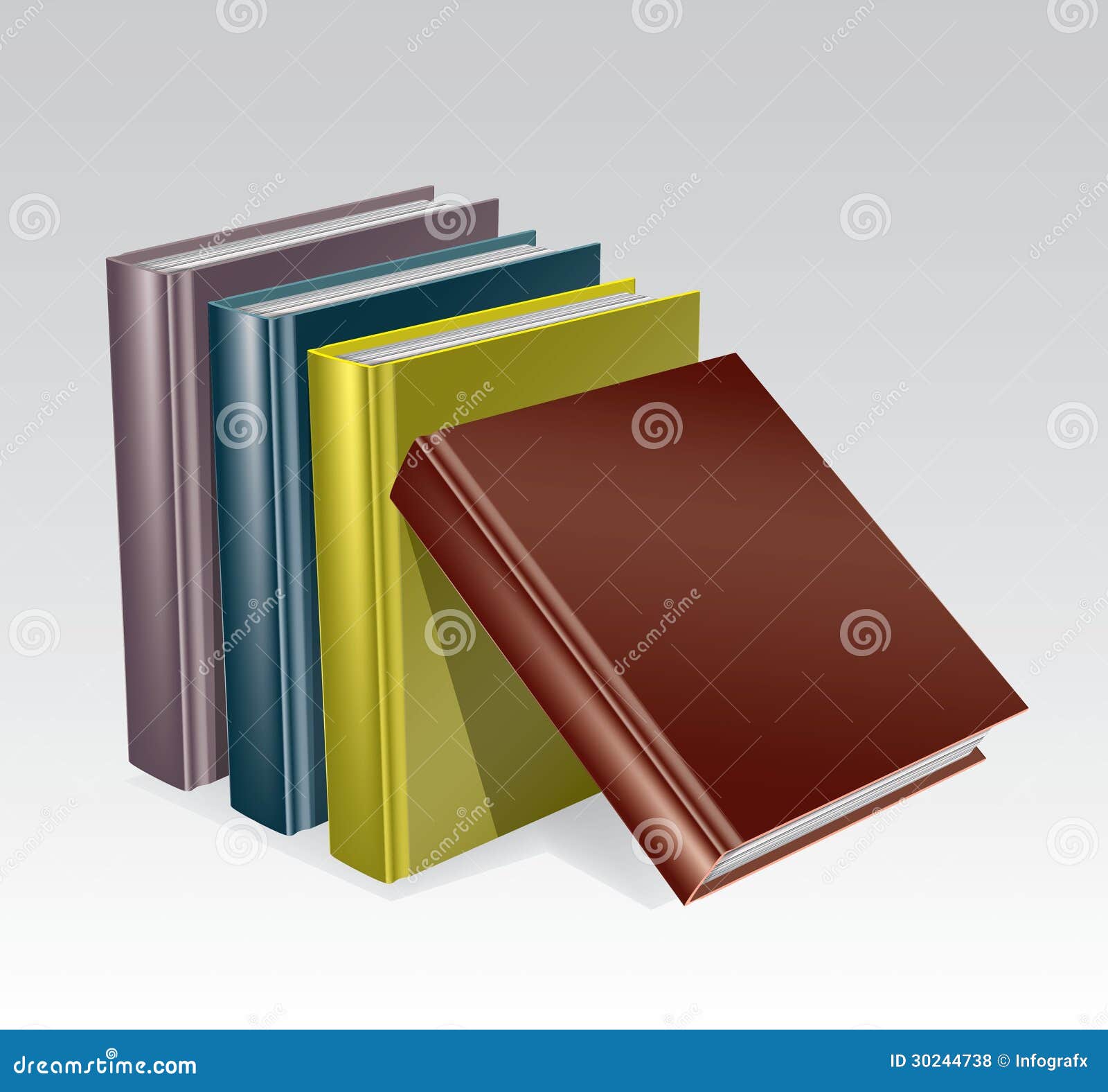 Stack of Books Illustration Stock Vector - Illustration of documents ...