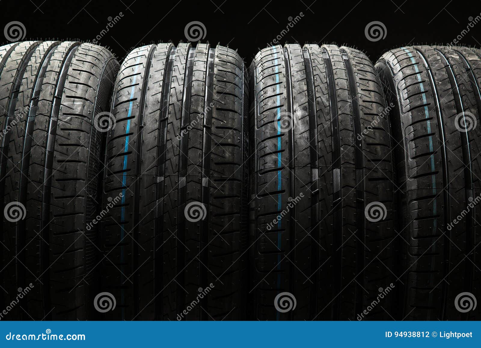 Stack of Brand New High Performance Car Tires Stock Photo Image of