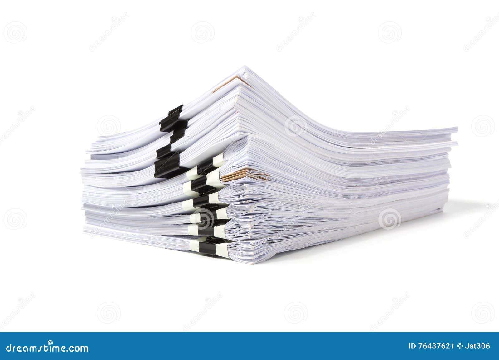 stack of business papers 