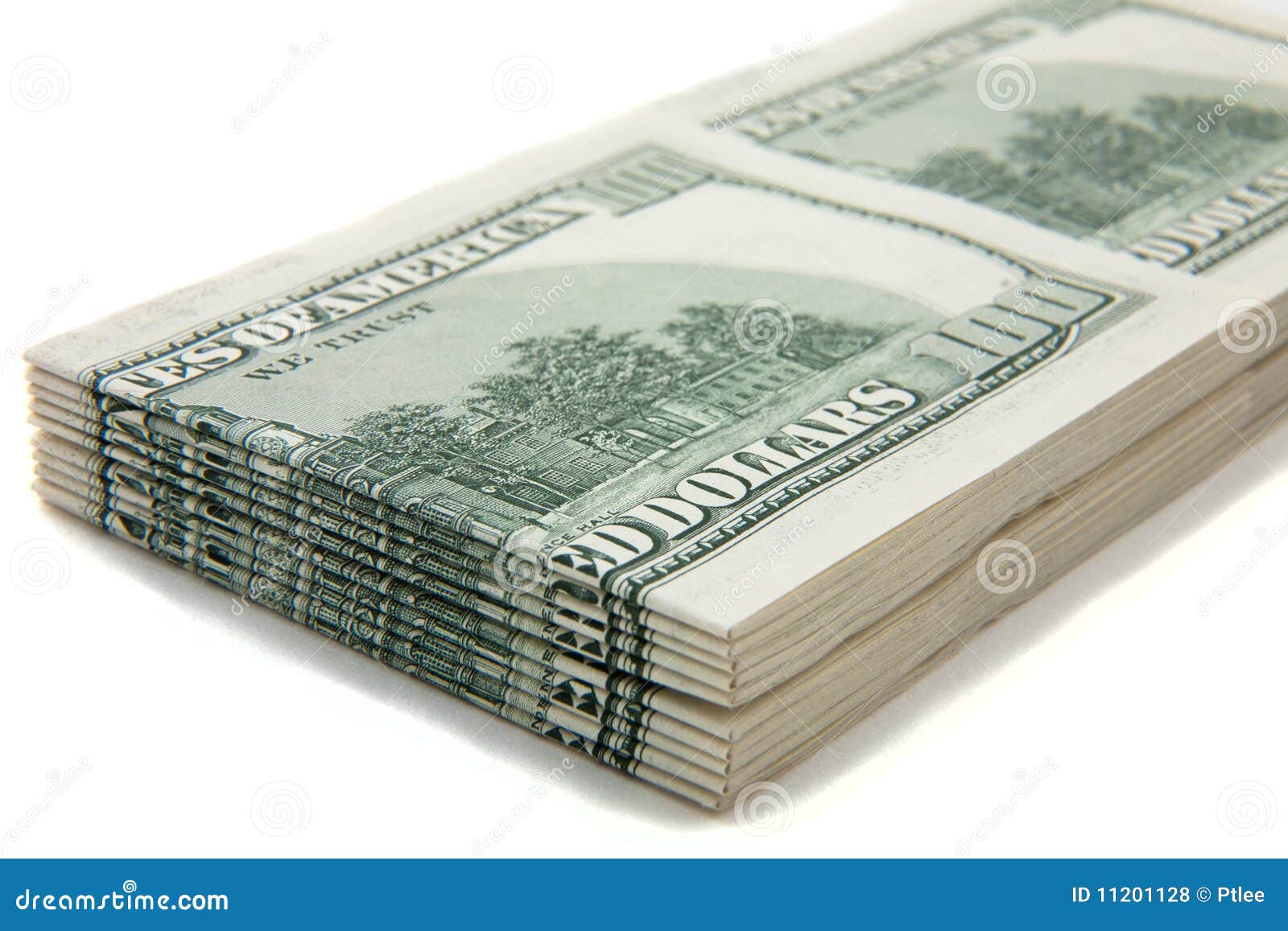 Stack of Cash (US Dollars Hundreds) Stock Photo Image of dollars