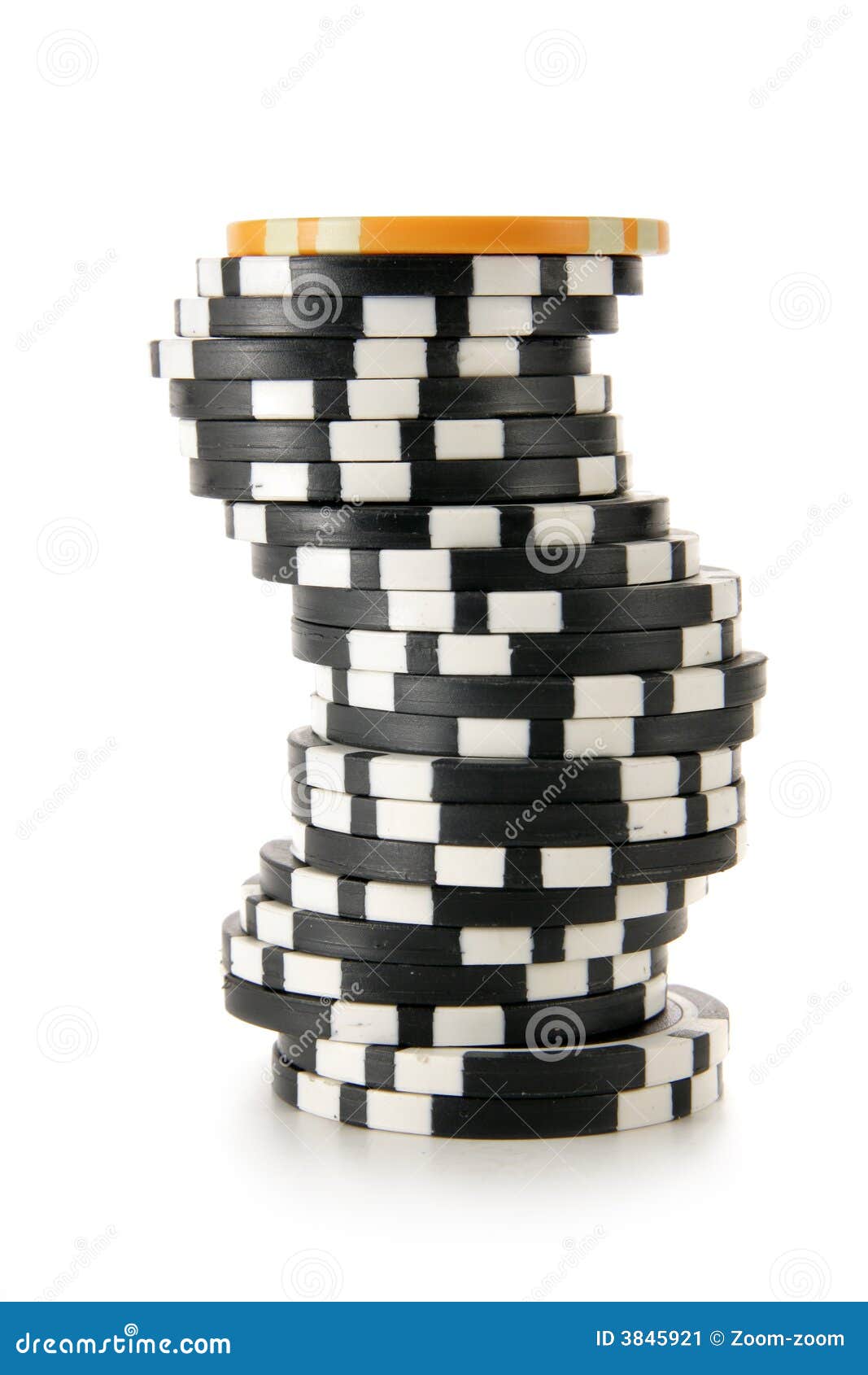Stack of Casino Chips Isolated Stock Image Image of lots, collection