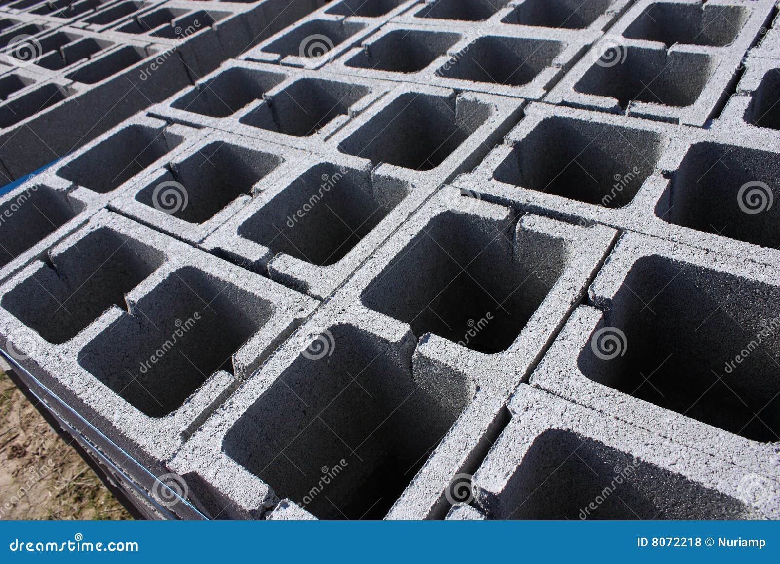 Stack of cinder blocks stock photo. Image of hard, material - 8072218