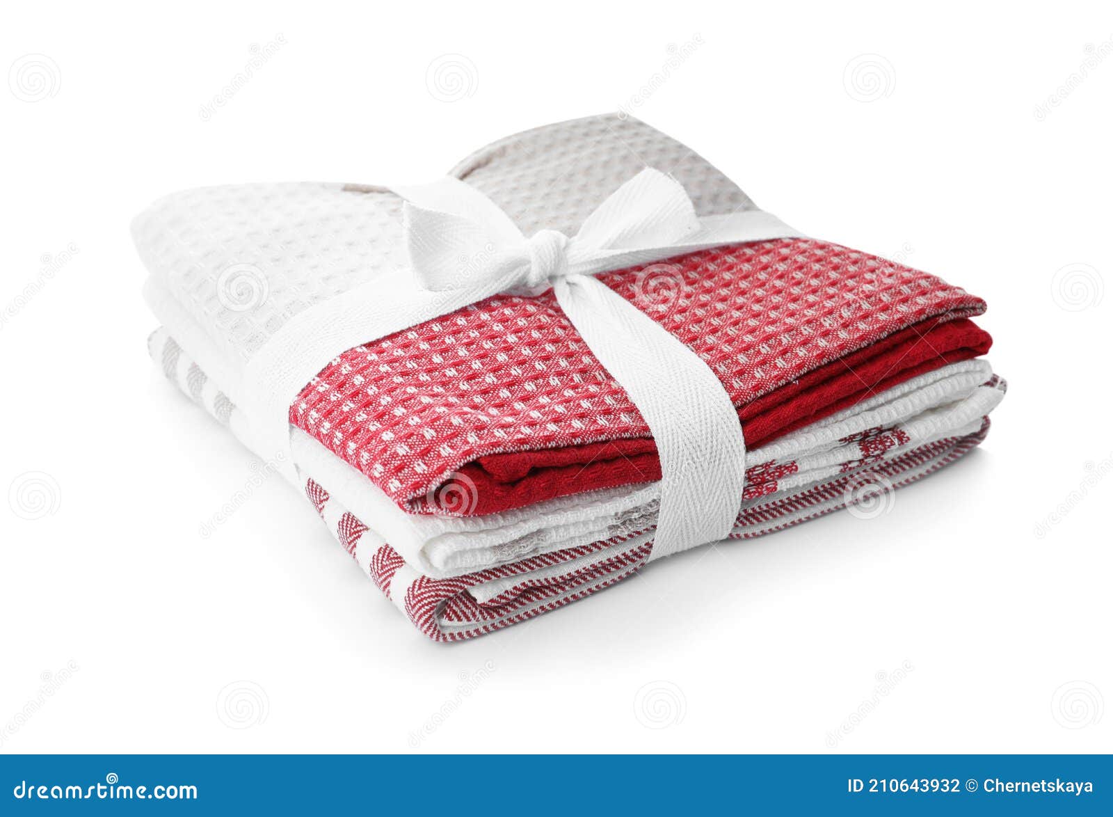 Stack of Clean Kitchen Towels Isolated on White Stock Photo Image of