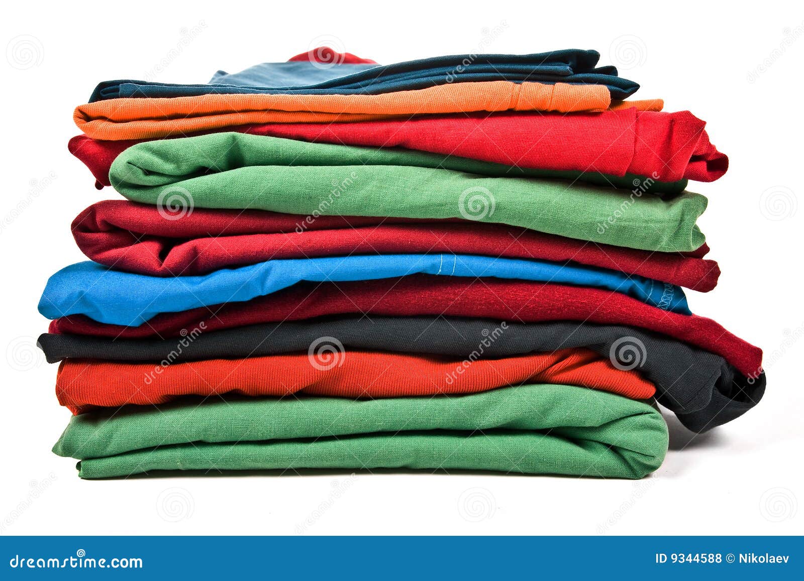 Stack Of Clothes Royalty Free Stock Photos - Image: 9344588