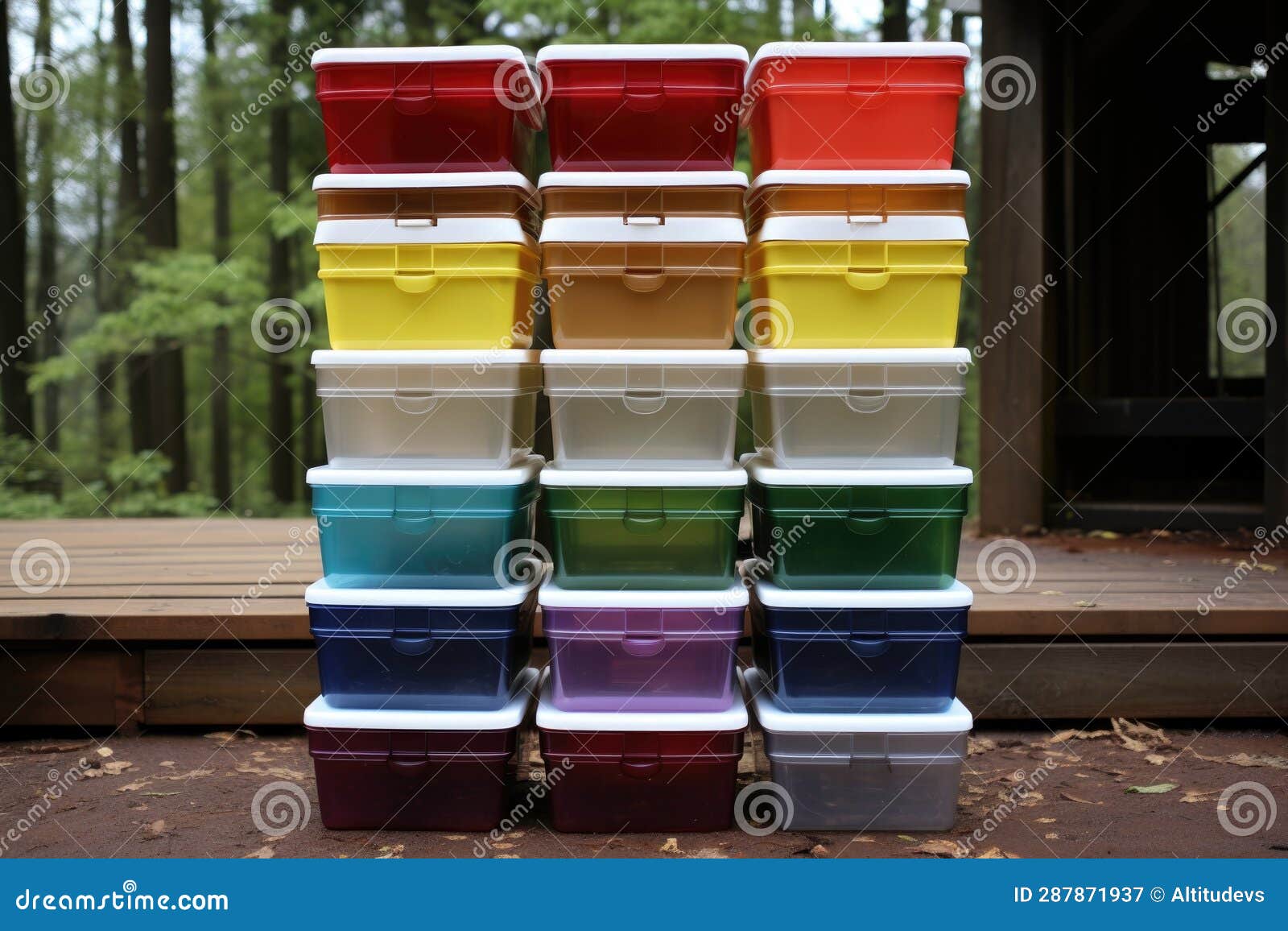 1. Color-coded storage bins - wide 1