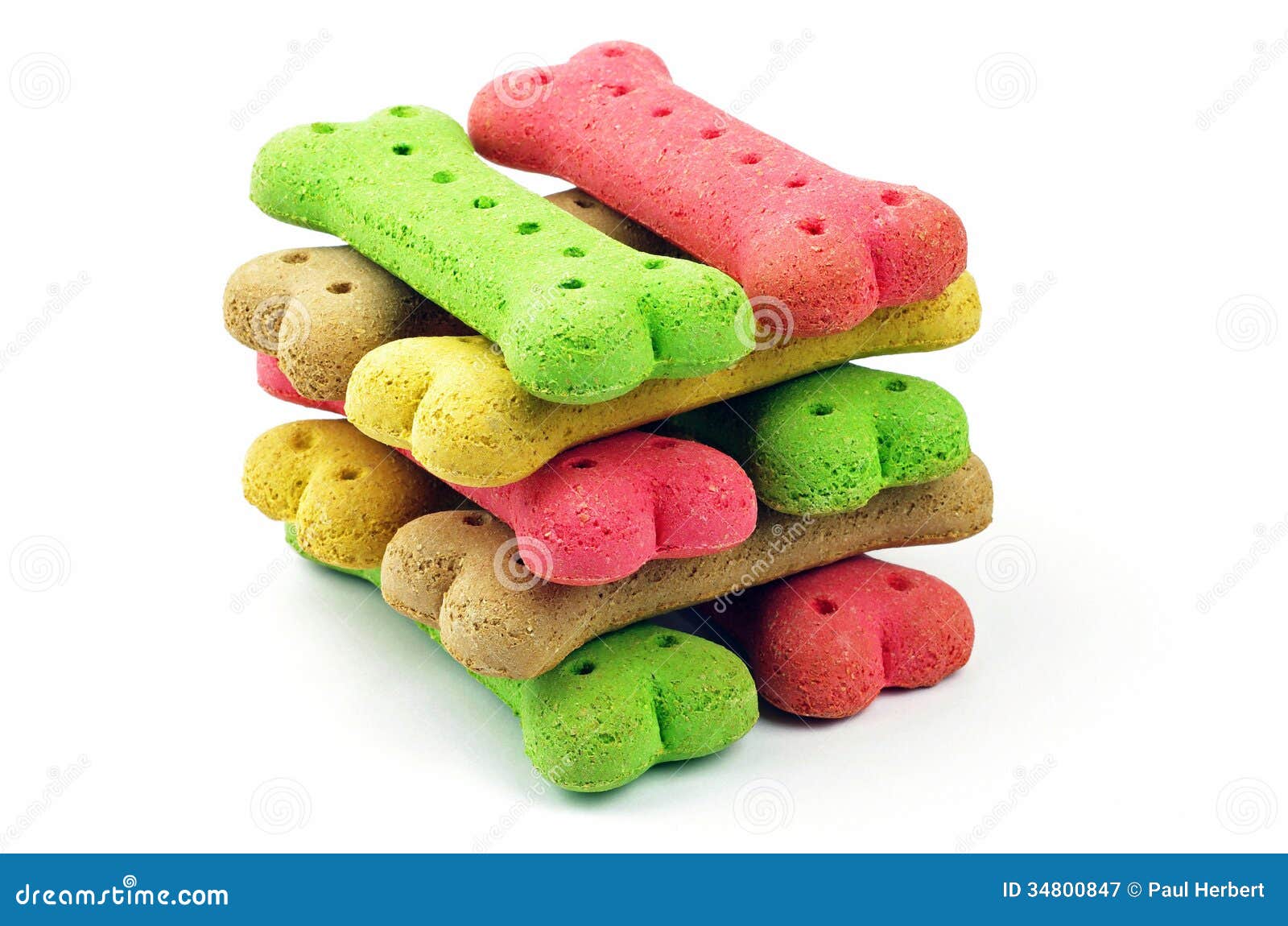 Stack Of Colored Dog Biscuits Royalty Free Stock Photography - Image: 34800847