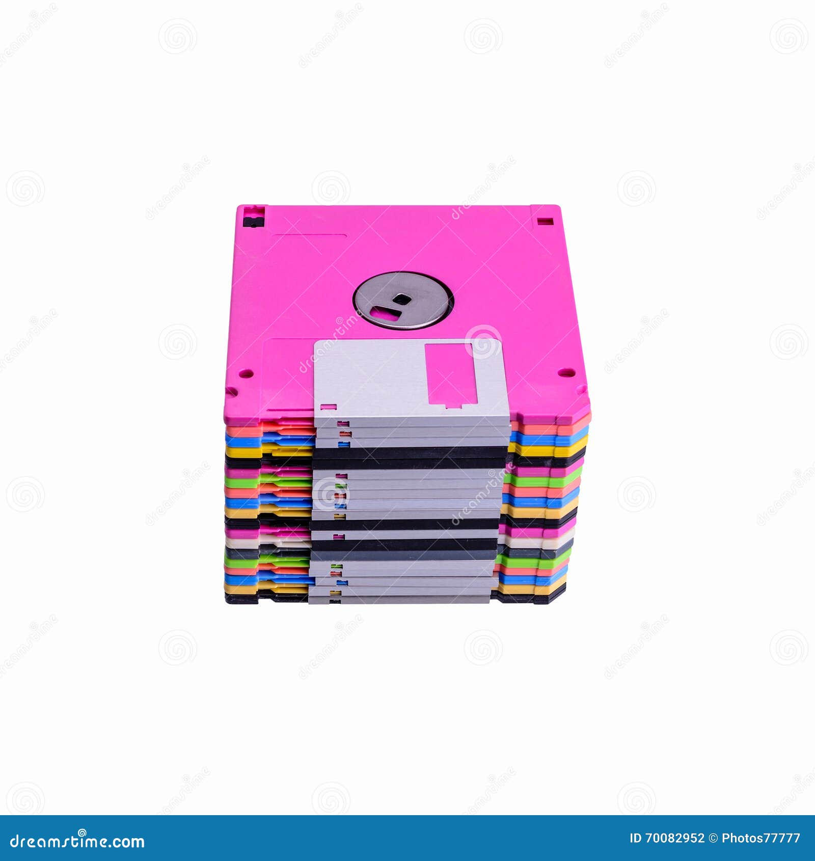 Stack of Colorful Floppy Disks Stock Photo Image of equipment, save