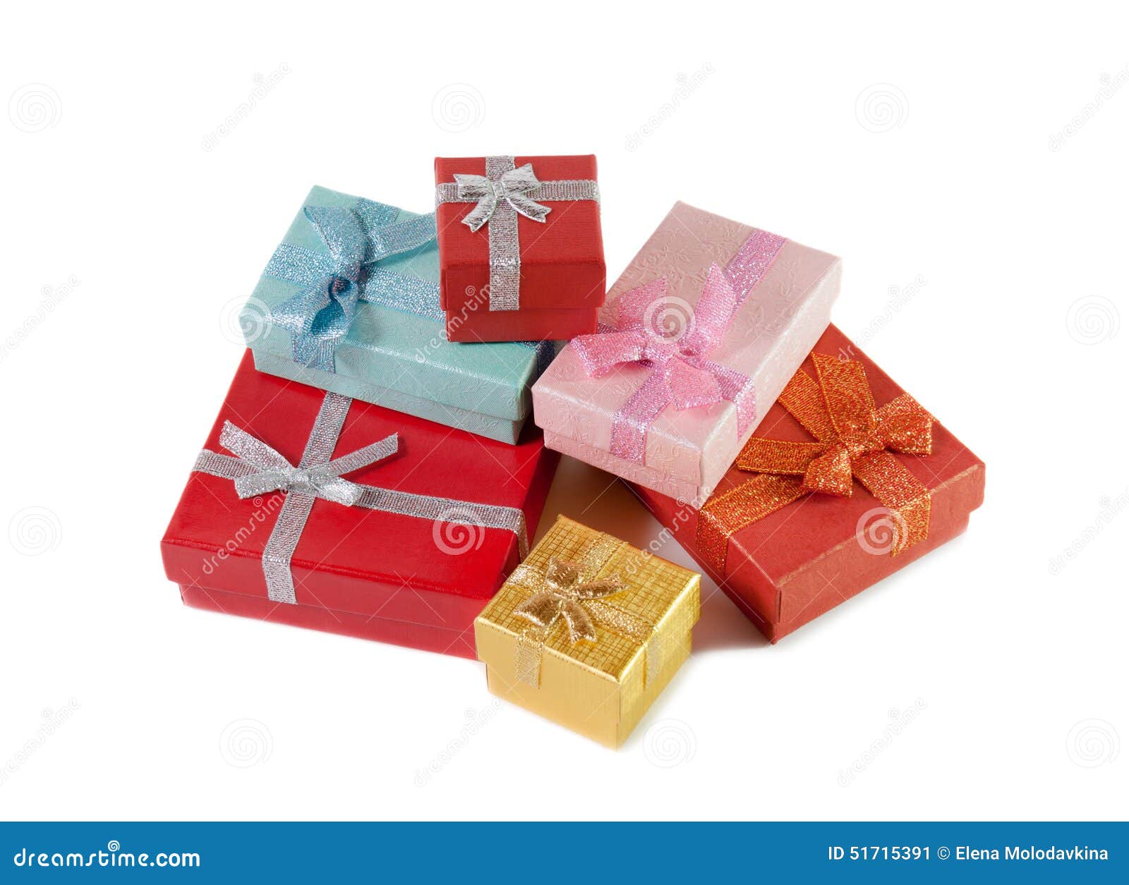 Stack of Colorful Gift Boxes Stock Image Image of merry, white 51715391