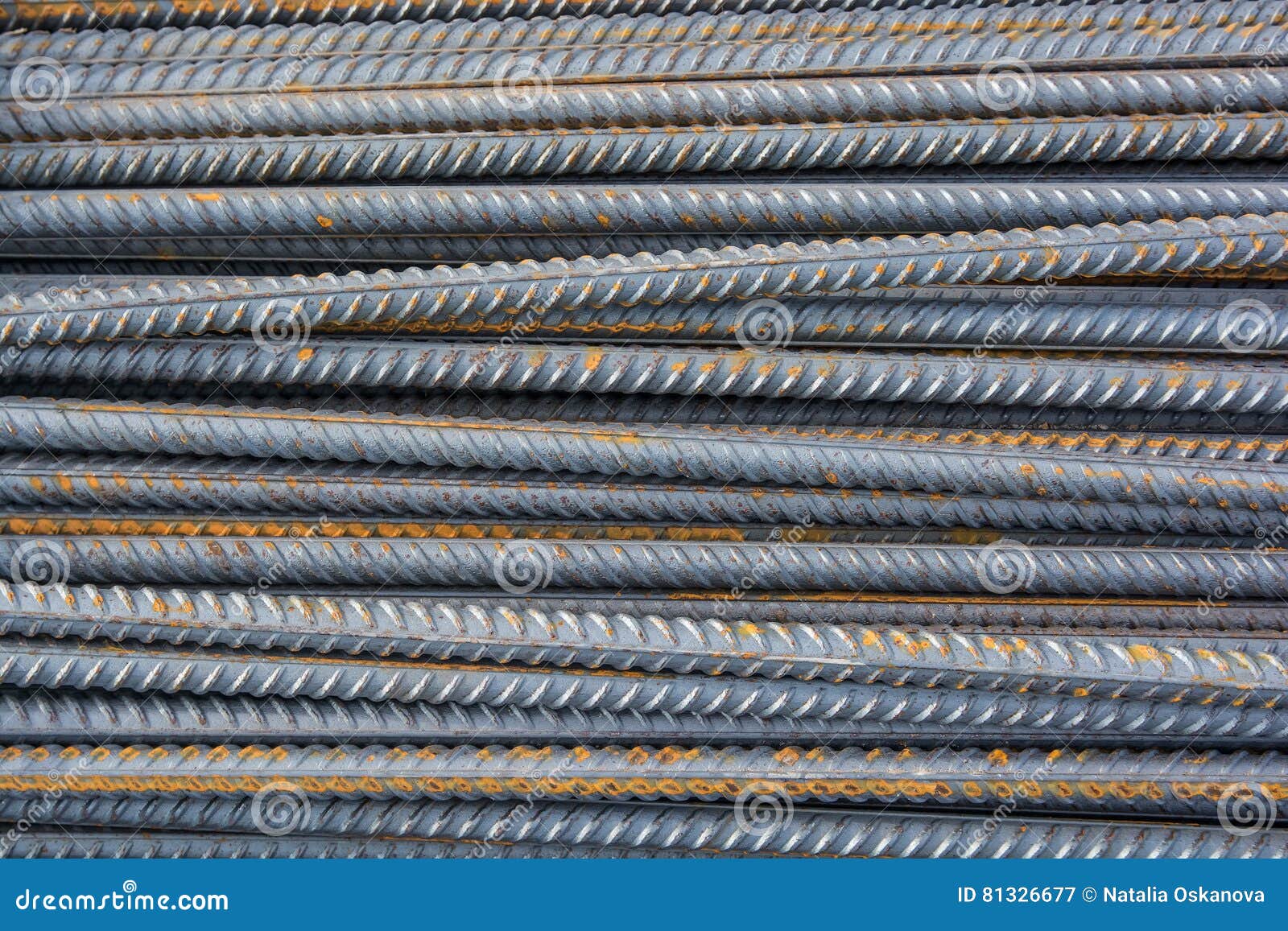 Stack of Construction Armature Stock Image Image of framework