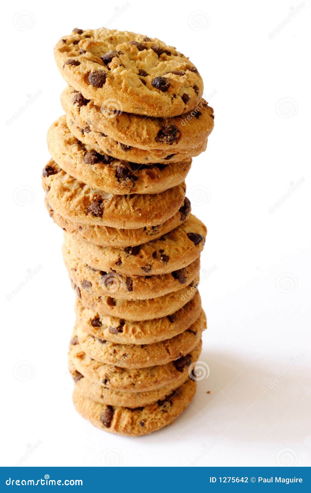 Stack of cookies stock photo. Image of baked, fatty, fattening 1275642