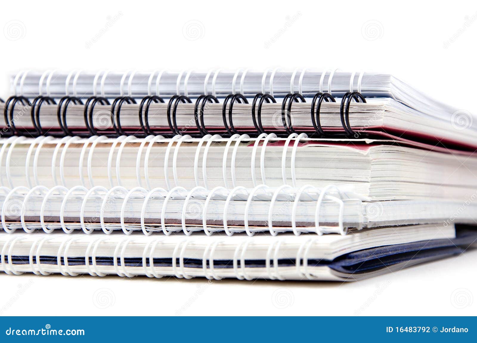 Stack of copybooks stock photo. Image of background, ring 16483792