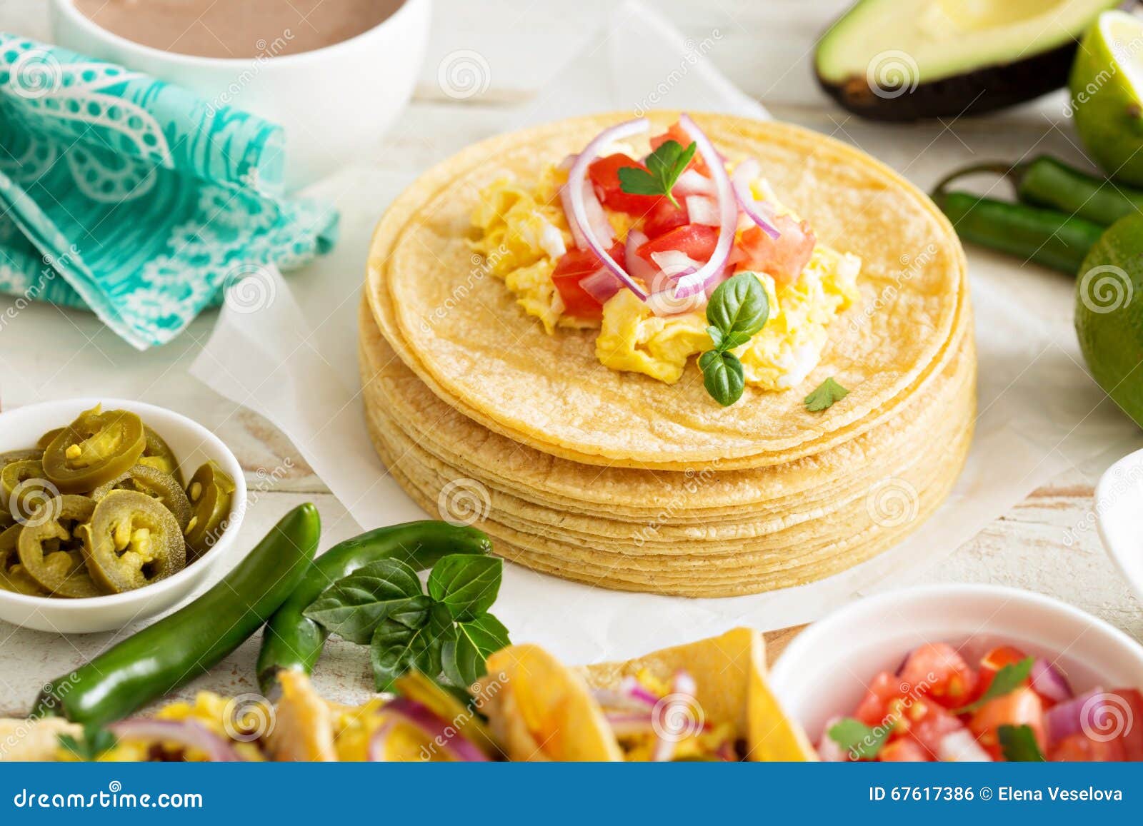 Stack of corn tortillas stock photo. Image of making 67617386