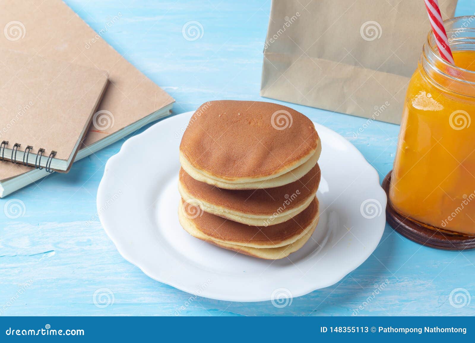Stack Dorayaki Japanese Pancake Sandwich Stock Image Image of asia