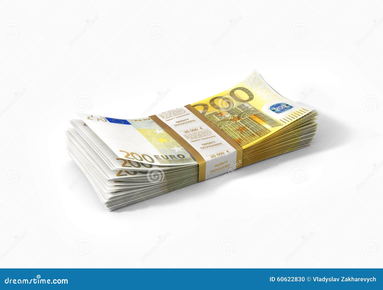 Overname Met opzet formule Stack of 200 Euro Bank Notes Stock Photo - Image of finances, economy:  60622830