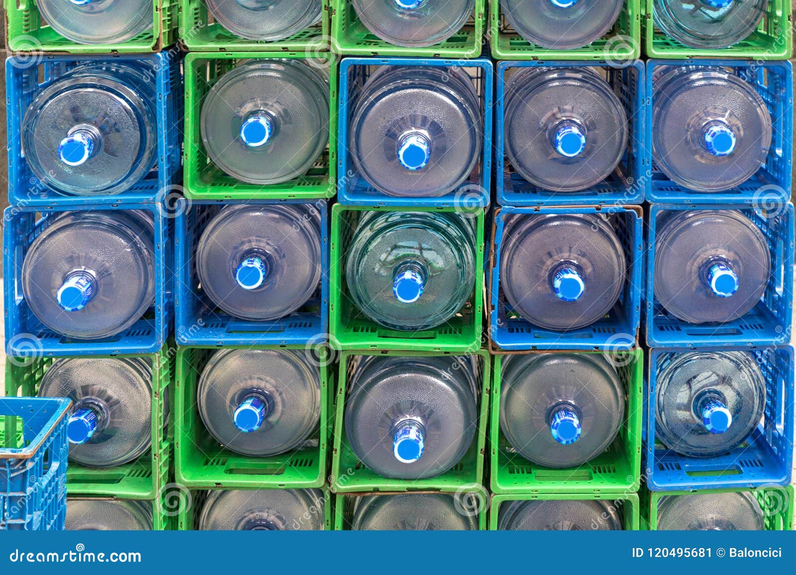 Water Cooler Bottles stock image. Image of stacked, china 120495681