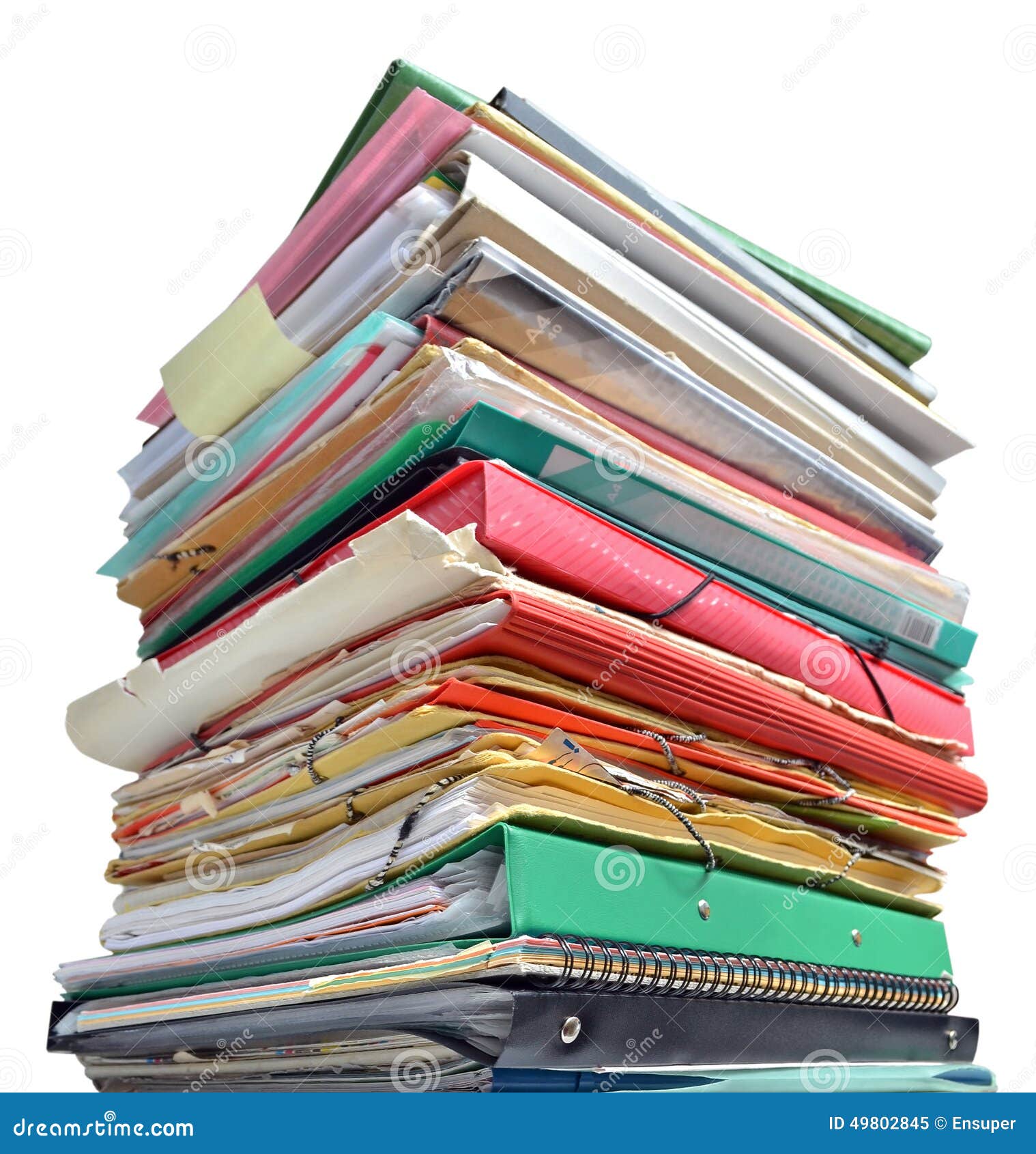 stack of folders