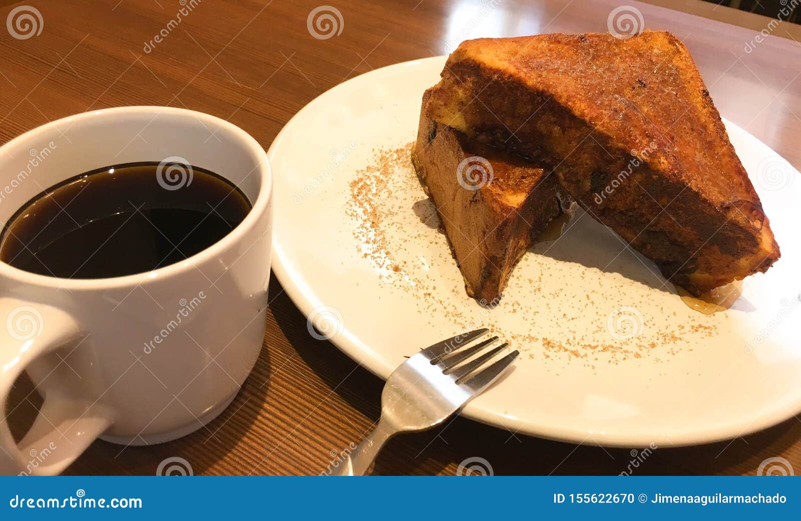 Stack of French Toast and Coffee Stock Photo Image of beverage, sugar