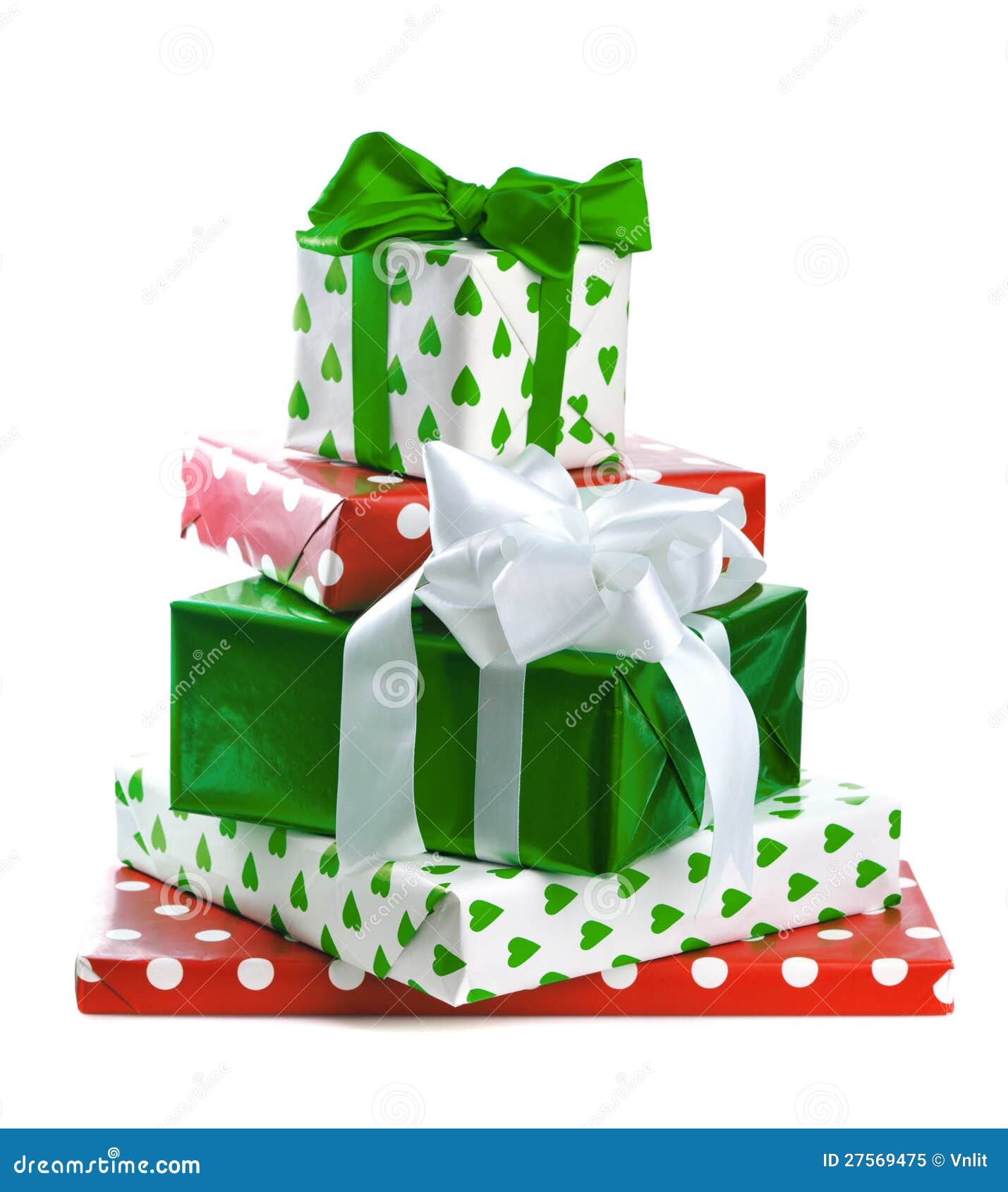 Stack of gift boxes stock image. Image of design, shiny 27569475
