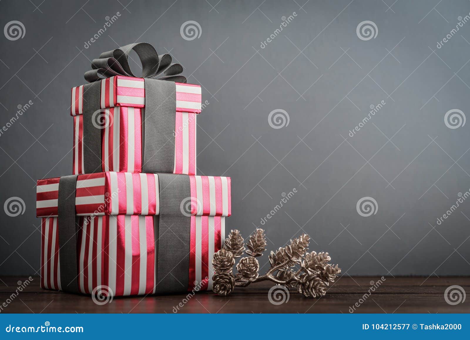 Stack of gift boxes stock image. Image of copy, craft 104212577