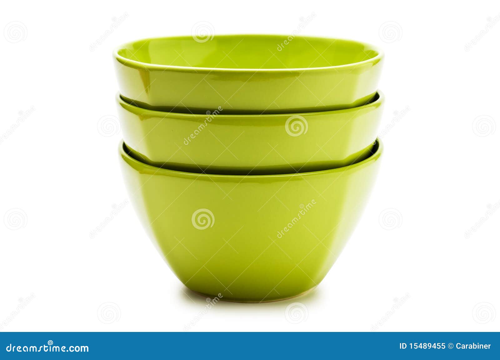 Stack green ceramic bowl stock image. Image of utensils 15489455